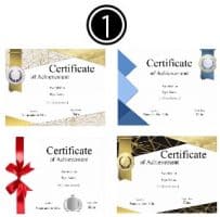 step1 - select certificate template