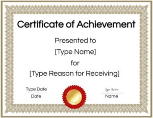 Certificate maker