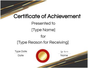 Certificate templates