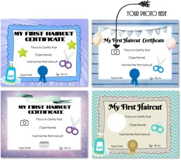 First haircut certificate
