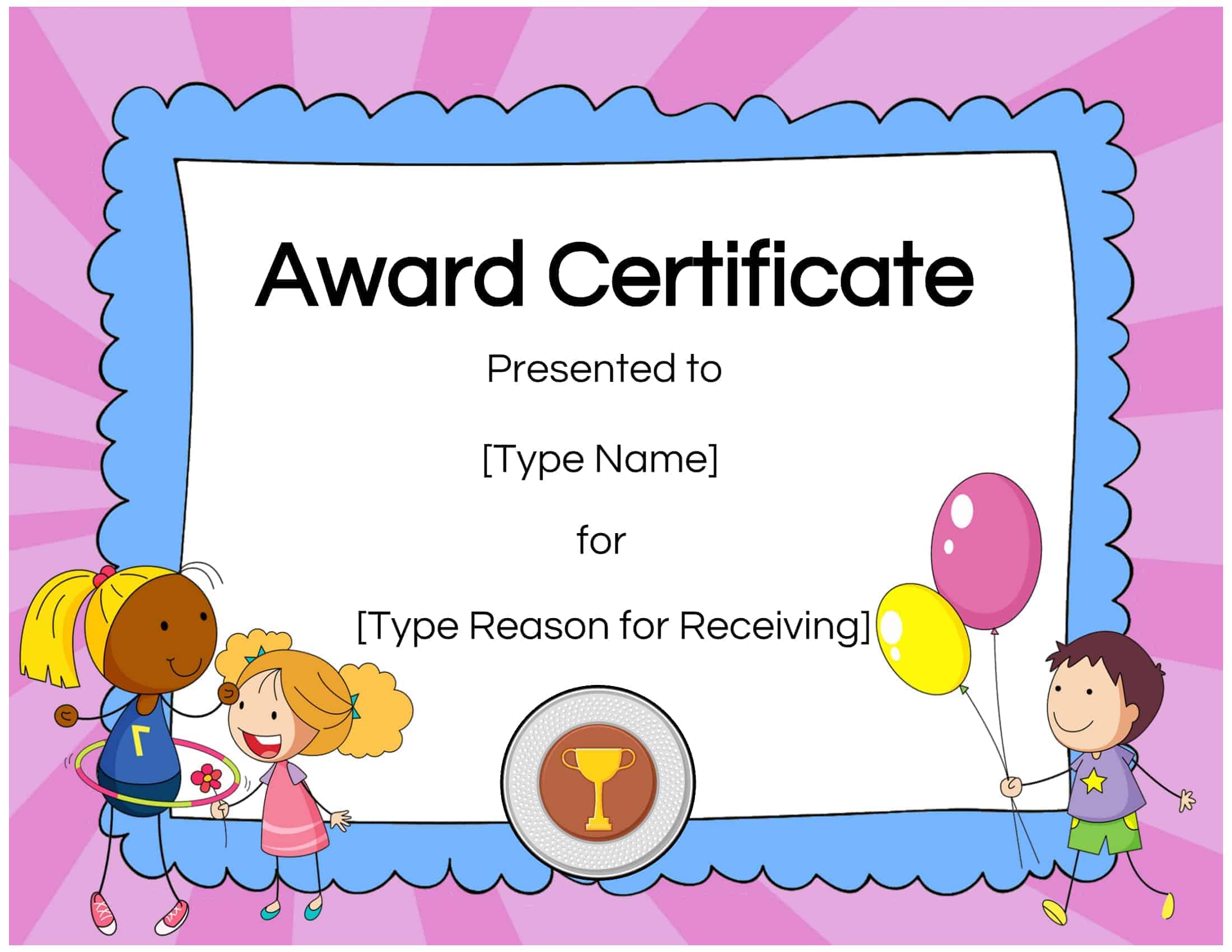 Children's Certificate Template