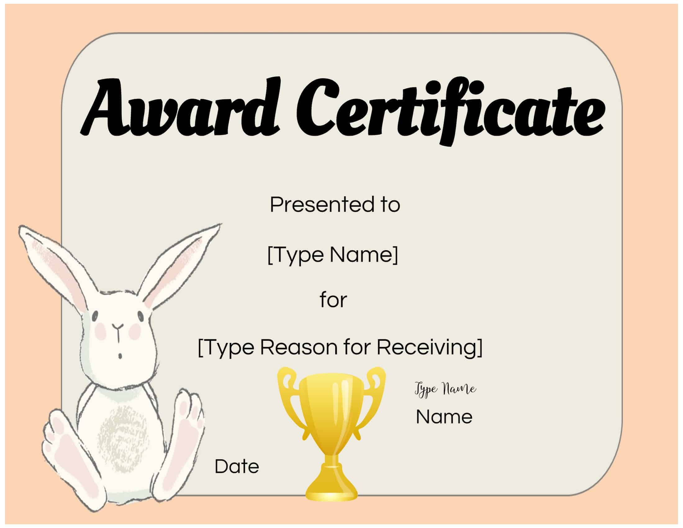 Certificate for kids 3