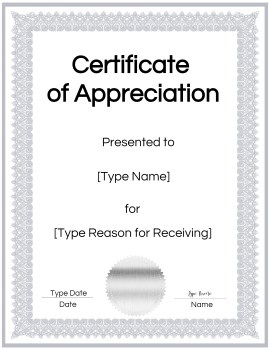 FREE Printable Certificate of Appreciation Template | Customize Online