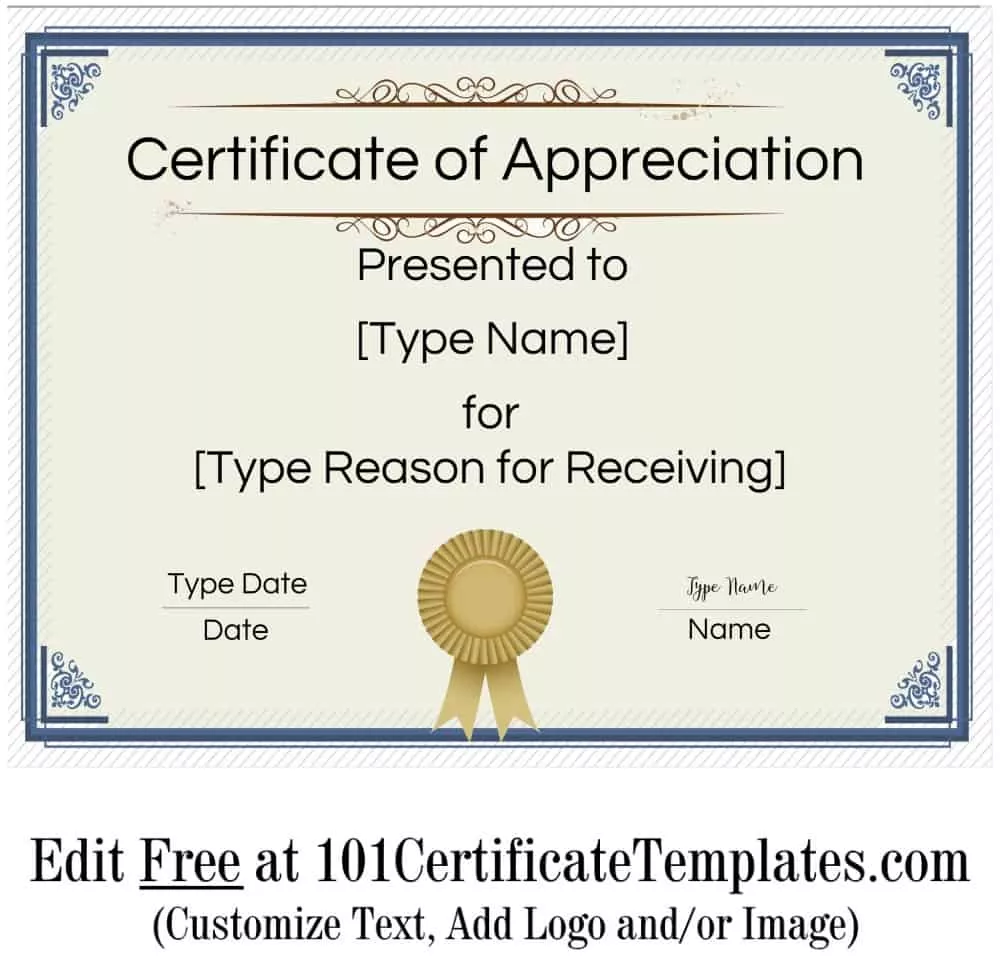 FREE Volunteer Certificate Template  Many Designs are Available In Volunteer Award Certificate Template
