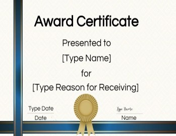Free Generic Certificate Templates Printable Certificates - Bank2home.com