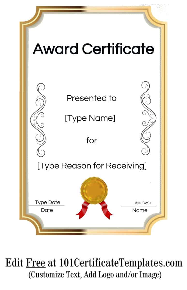 Free Printable Certificate Templates | Customize Online