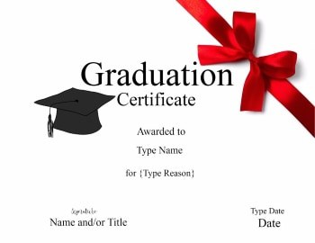 free graduation certificate template customize online