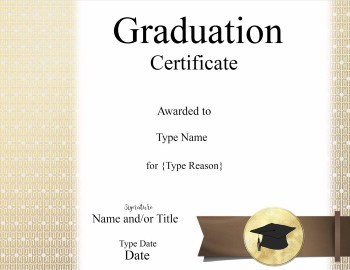 Free Graduation Certificate Template | Customize Online &amp; Print
