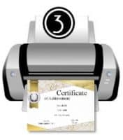 step-3 - print the certificate