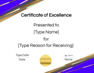 Award Certificate