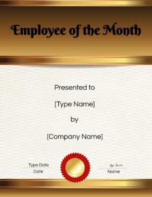 Certificate template