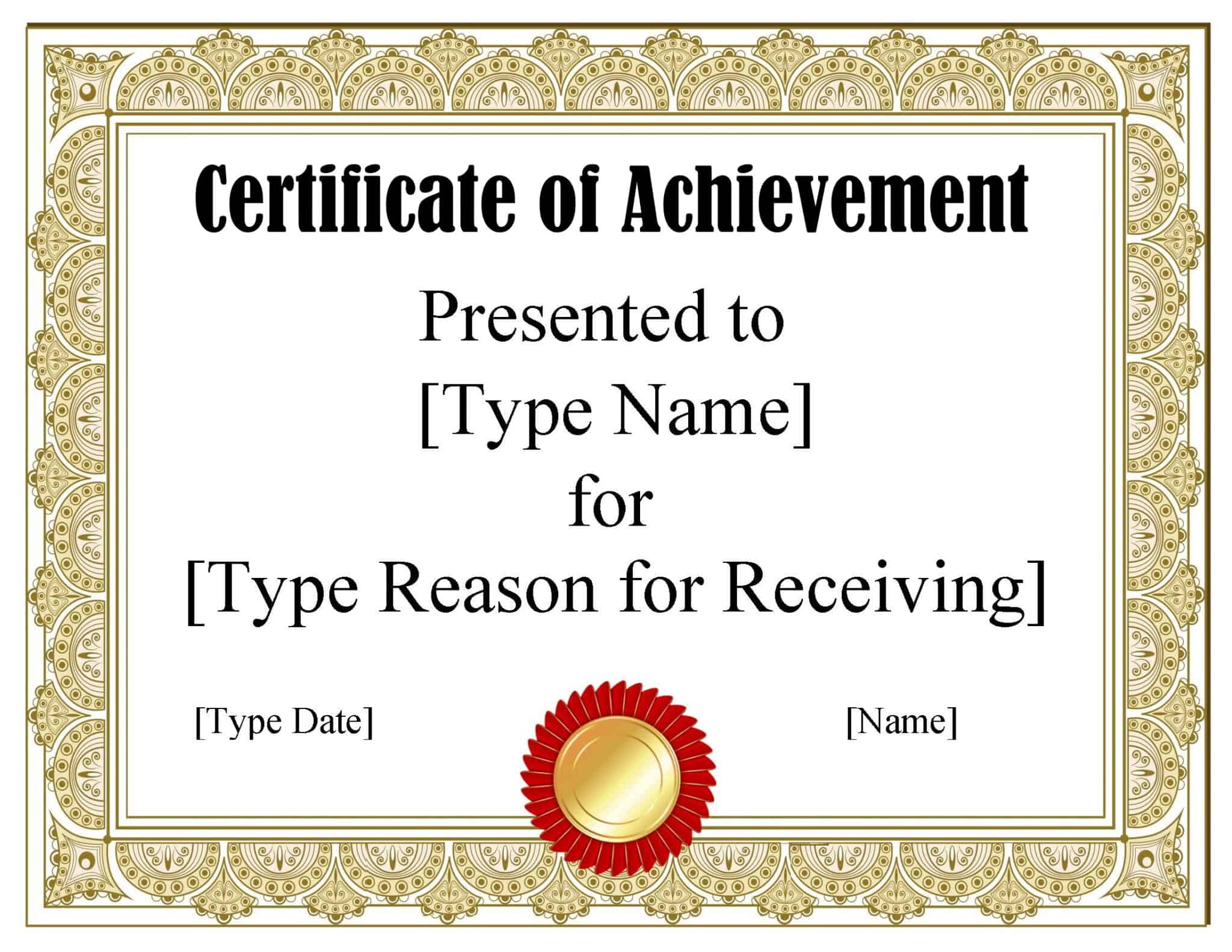 FREE Certificate Template Powerpoint Instant Download