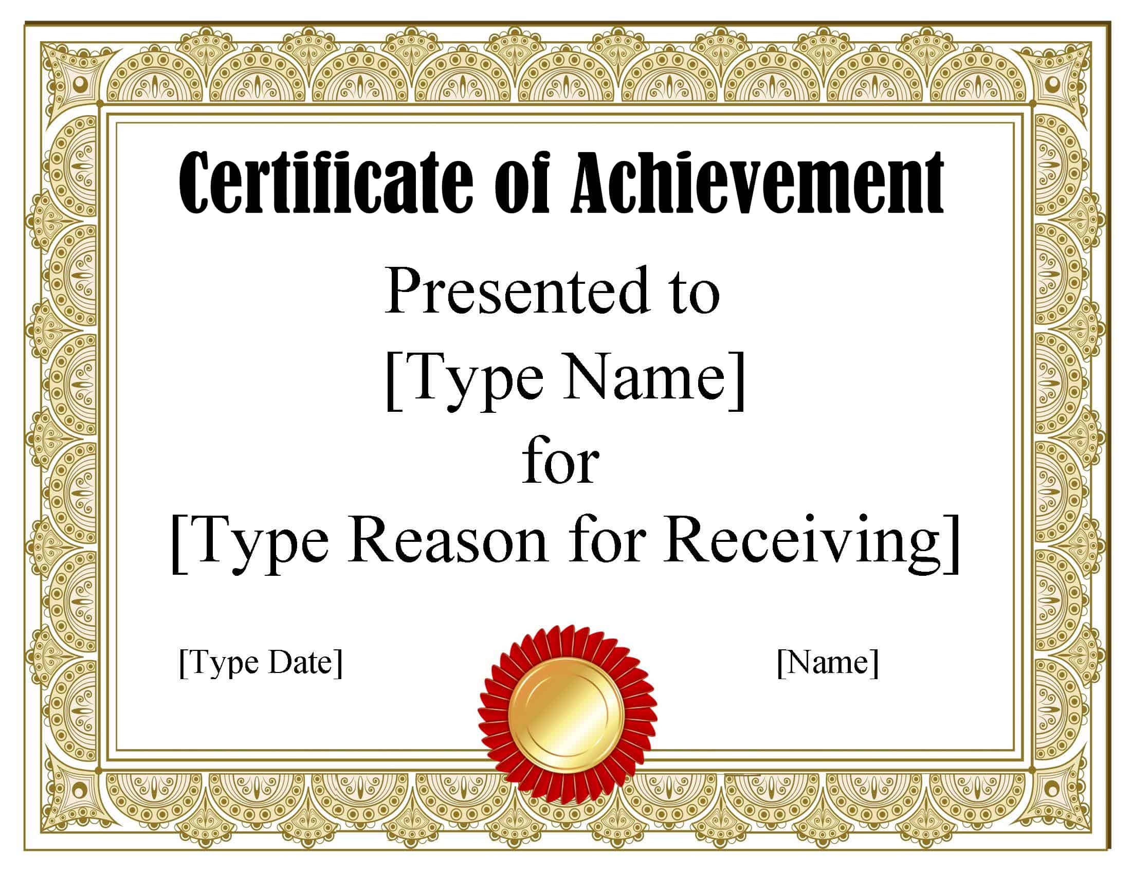 FREE Course Certificate Template - Download in Word, Google Docs