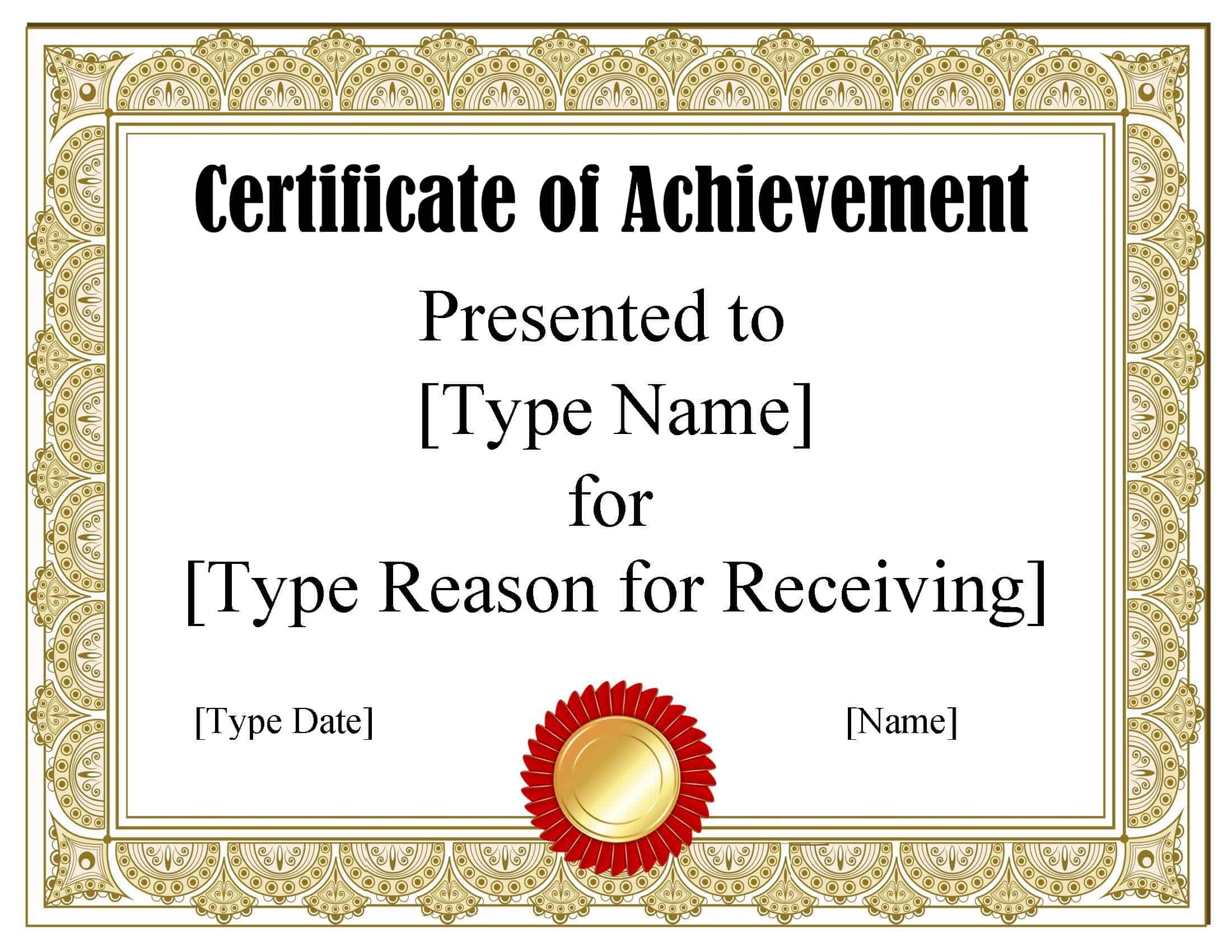 Downloadable Free Printable Certificates And Awards