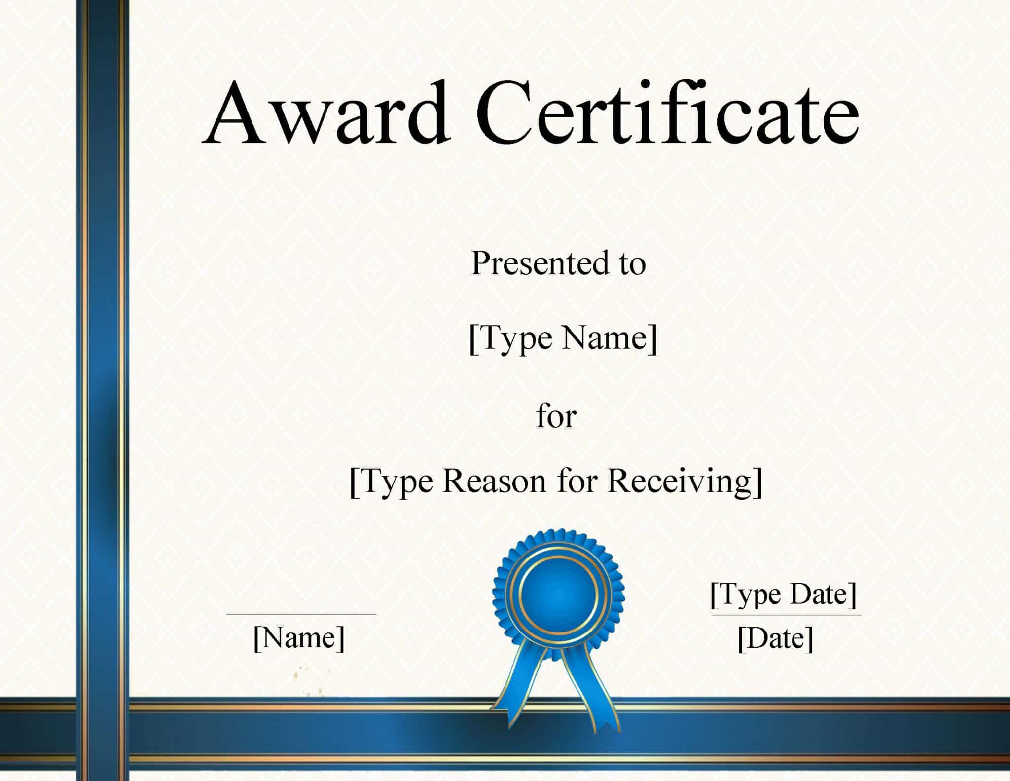 Authorized Dealer Certificate Format In Word Design Talk