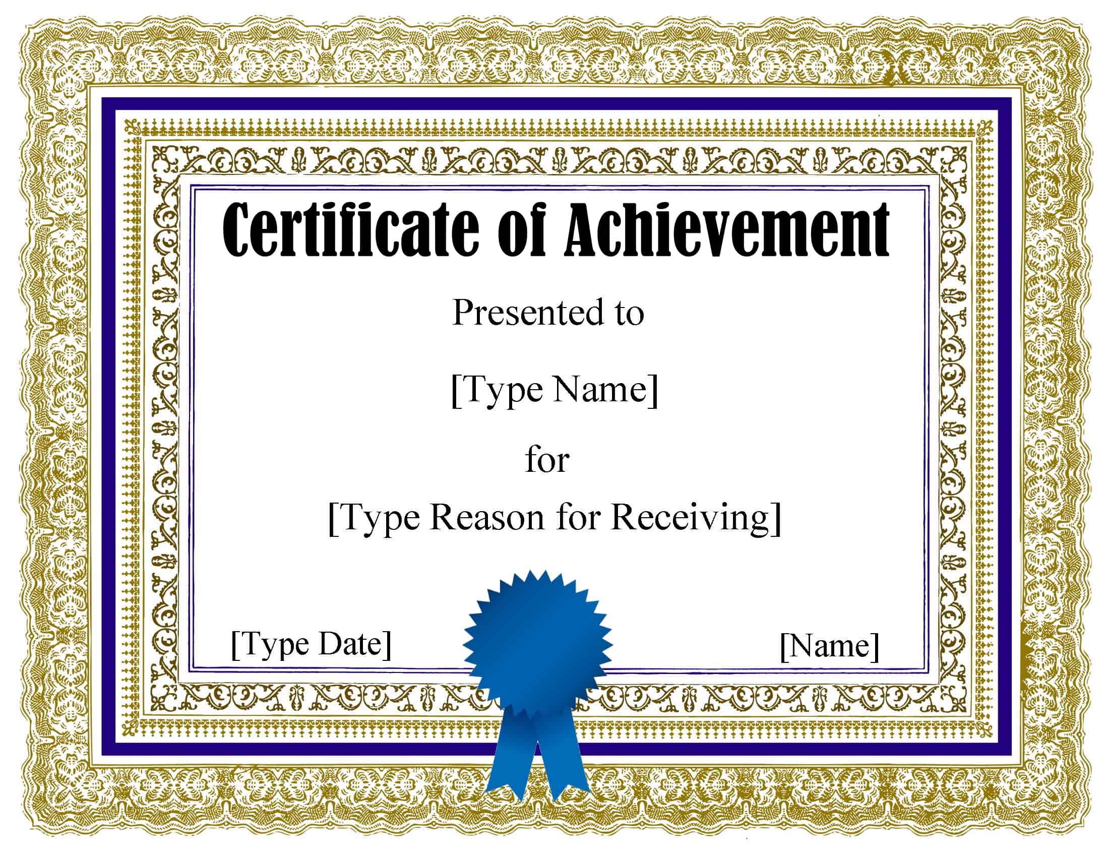 FREE Certificate Template Word | Instant Download