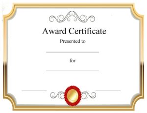 FREE Blank Certificate Templates | No Watermark Blank Certificate Templates For Word Free