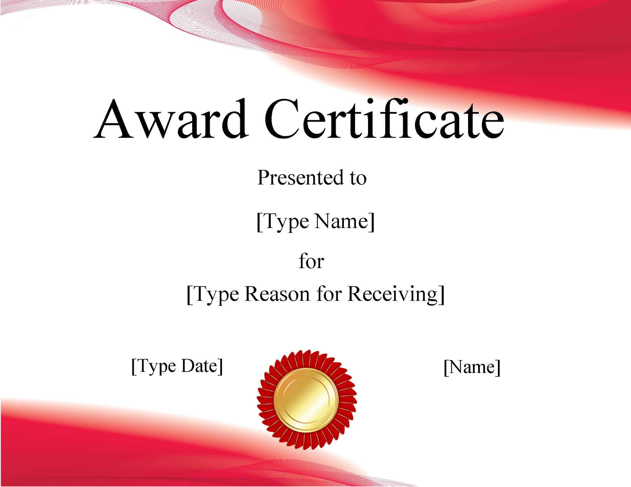 FREE Certificate Template Powerpoint  Instant Download Inside Certificate Of Participation Word Template