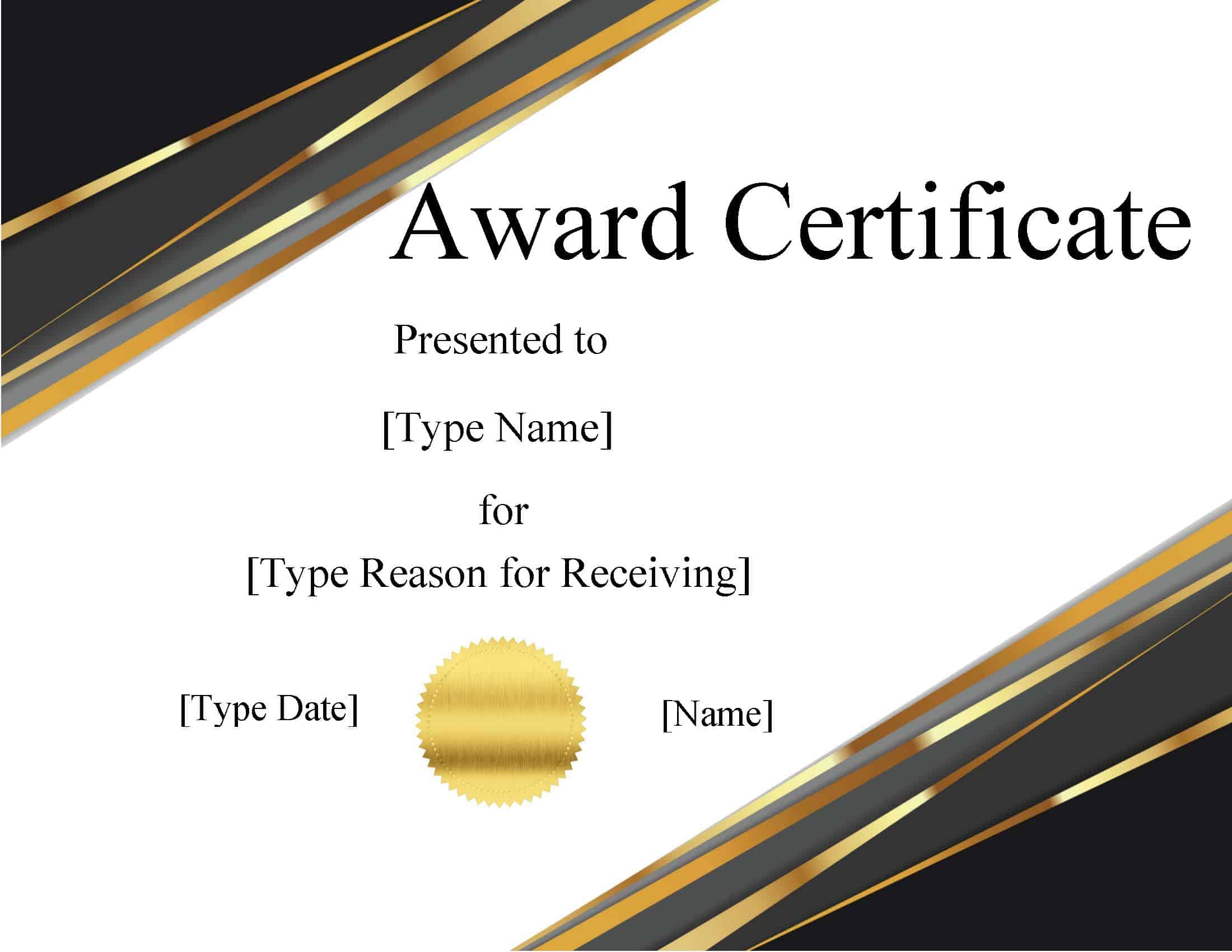 Certificate Templates For Word Free Downloads