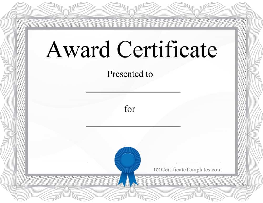 FREE Blank Certificate Templates | No Watermark