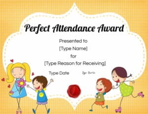 Certificate for kid