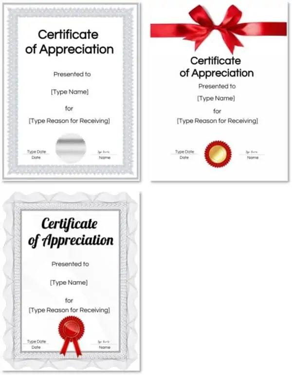 Printable certificates